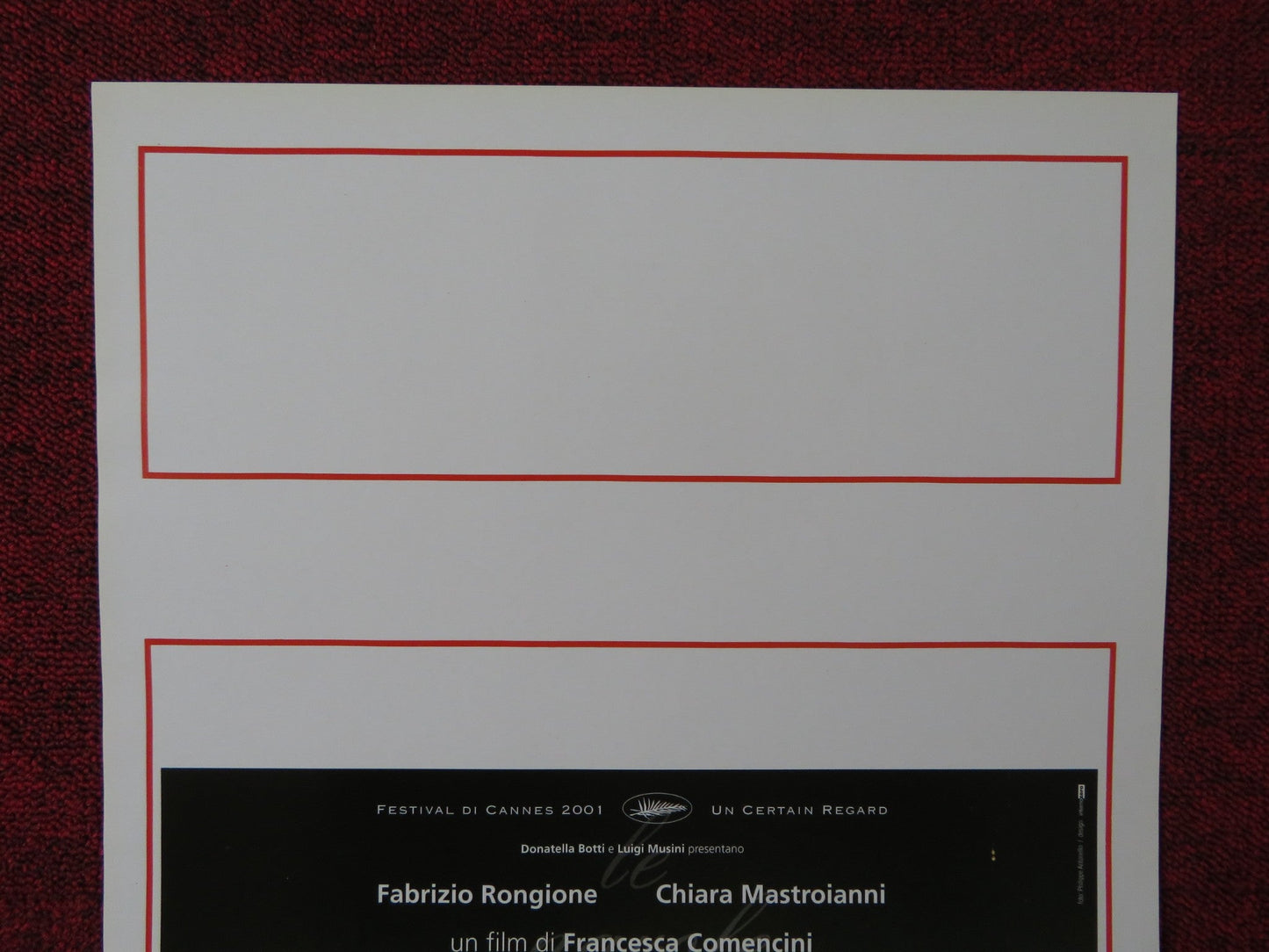 LE PAROLE DI MIO PADRE ITALIAN LOCANDINA POSTER FABRIZIO RONGIONE 2001 Rendezvous Cinema Movie posters