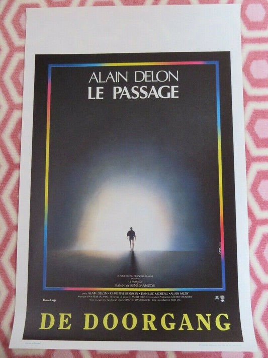 LE PASSAGE BELGIUM (21.5"x 14.5.") POSTER ALAIN DELON CHRISTINE BOISSON 1986 - Rendezvous Cinema