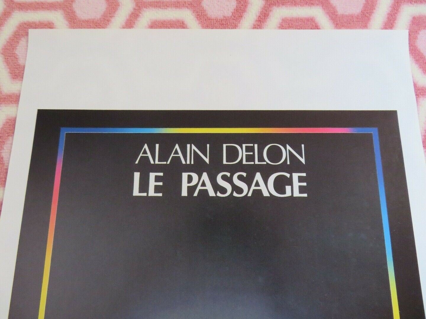LE PASSAGE BELGIUM (21.5"x 14.5.") POSTER ALAIN DELON CHRISTINE BOISSON 1986 - Rendezvous Cinema