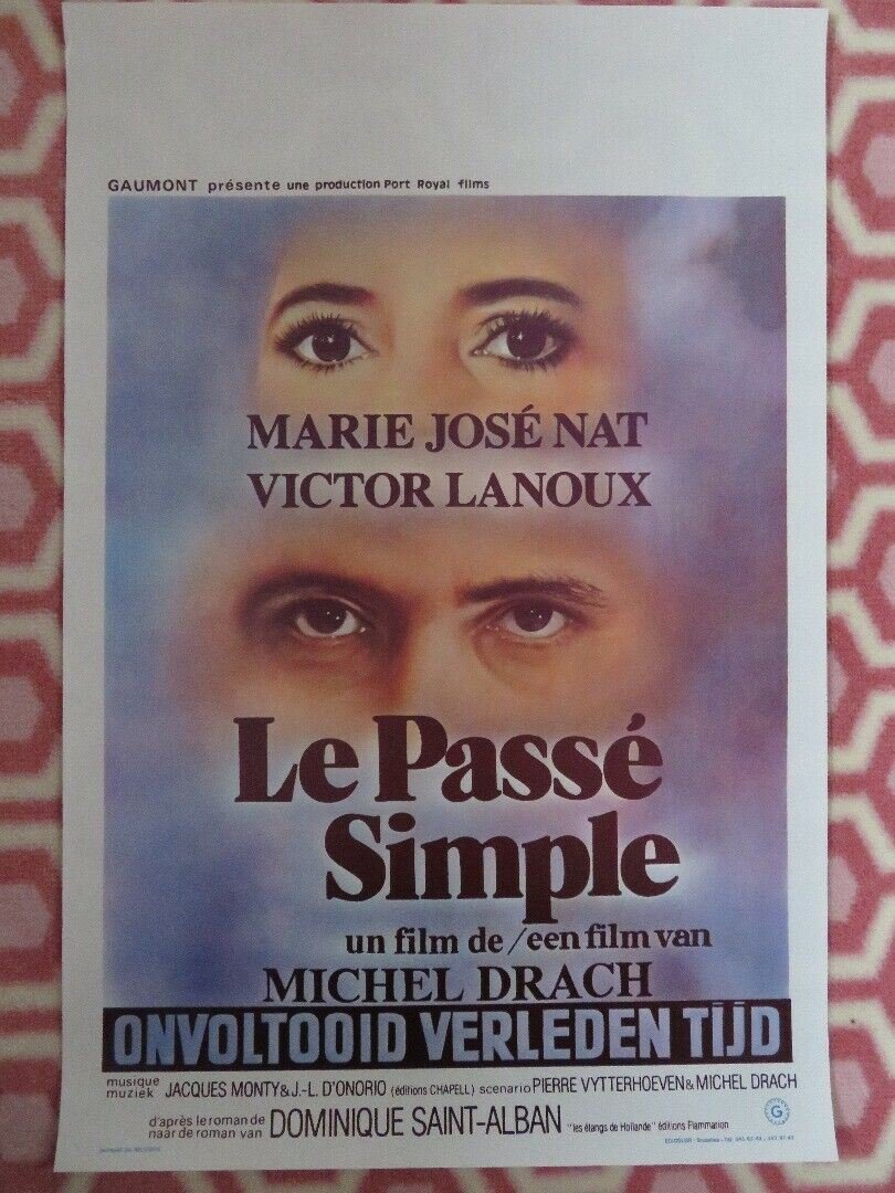 LE PASSE SIMPLE / REPLAY BELGIUM (21.5"x 14.5") POSTER MARIE JOSE NAT 1977 Movie posters