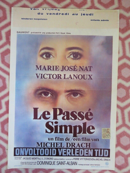 LE PASSE SIMPLE/ Replay BELGIUM (21.5"x14.5") POSTER VICTOR LANOUX 1977 Movie posters