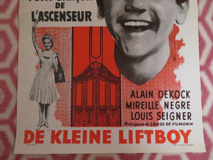 LE PETIT GARCON DE L'ASCENSEUR BELGIUM (21.5"x 14") POSTER ALAIN DEKOCK 1962 Movie posters