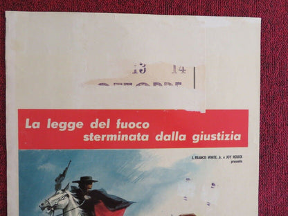 LE PISTOLE DI ZORRO/ King of the Bullwhip ITALIAN LOCANDINA (28"x13") POSTER '63 - Rendezvous Cinema