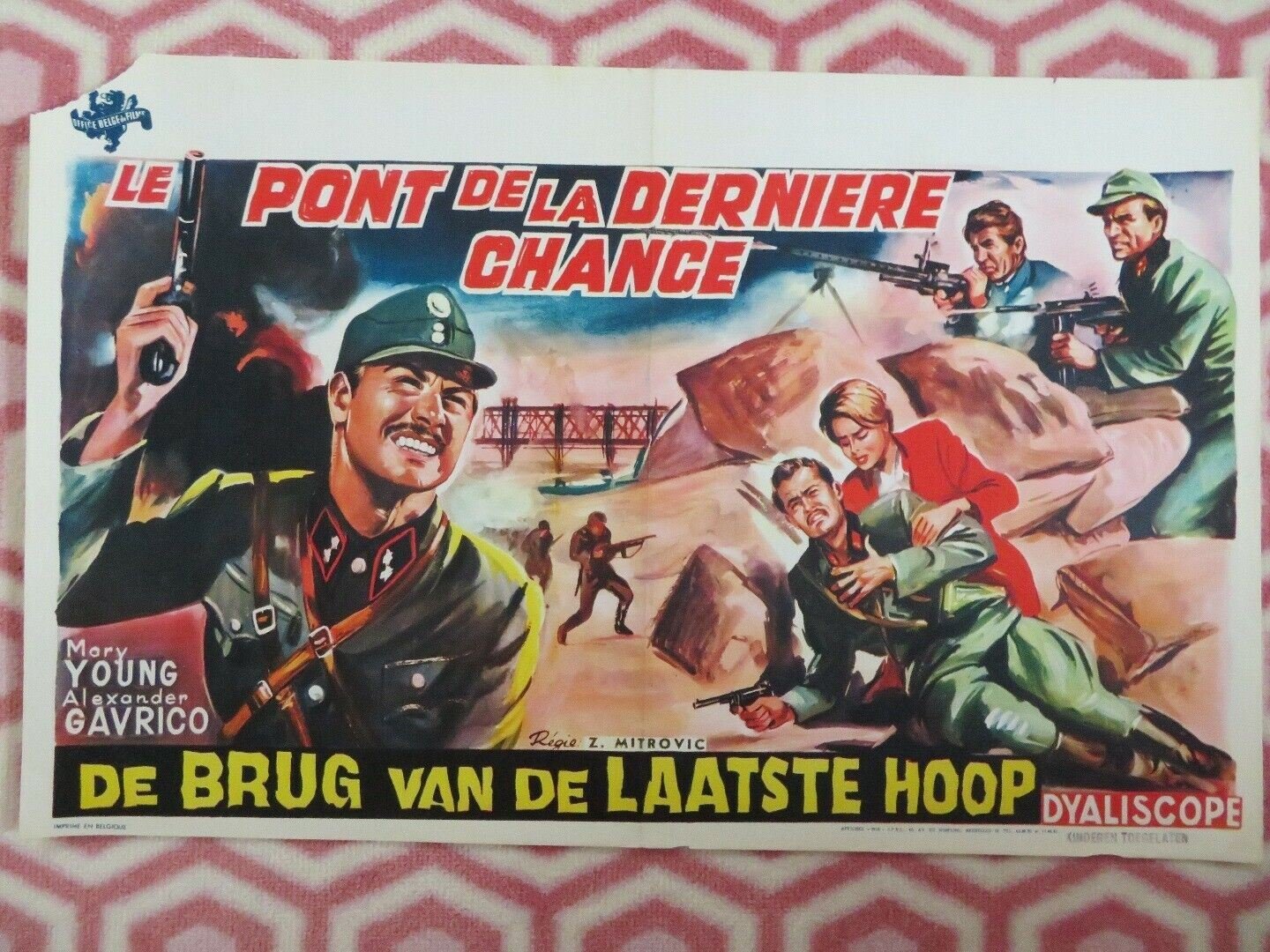 LE PONT DE LA DERNIER CHANCE / Signal Over the City BELGIUM POSTER '60 Movie posters