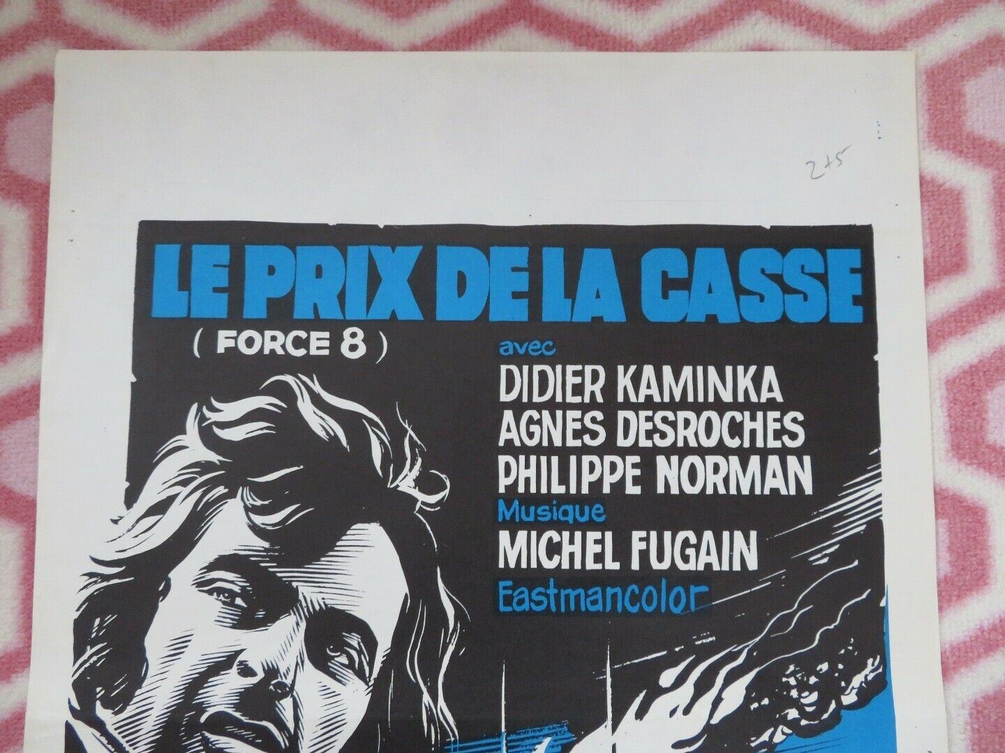 LE PRIX DE LA CASSE/ FORCE 8 BELGIUM (21.5"x14") POSTER DIDIER KAMINKA 1974 Movie posters