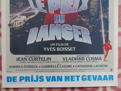 LE PRIX DU DANGER / The Prize of Peril BELGIUM POSTER MICHEL PICCOLI 1983 Movie posters