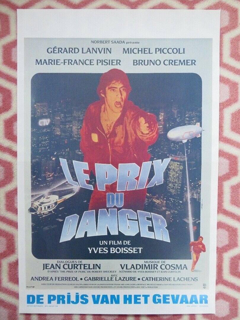 LE PRIX DU DANGER / The Prize of Peril BELGIUM POSTER MICHEL PICCOLI 1983 Movie posters