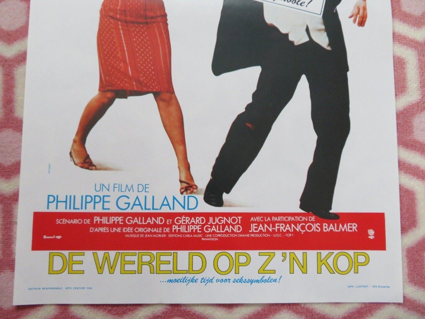 LE QUART D'HEURE AMERICAIN BELGIUM (21"x14") POSTER ANEMONE GERARD JUGNOT 1982 Movie posters