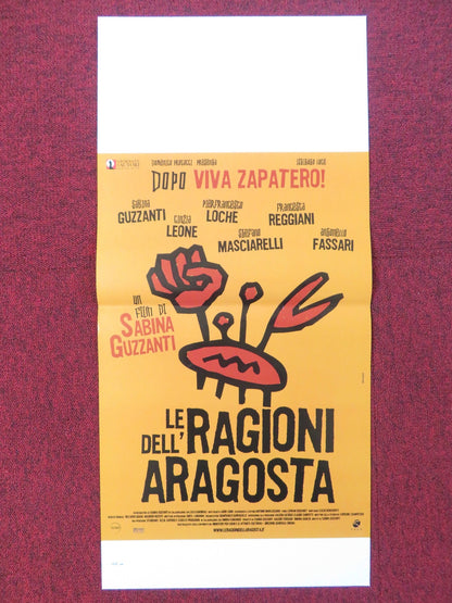 LE RAGIONI DELL'ARAGOSTA ITALIAN LOCANDINA POSTER SABINA GUZZANTI 2007 Rendezvous Cinema Movie posters