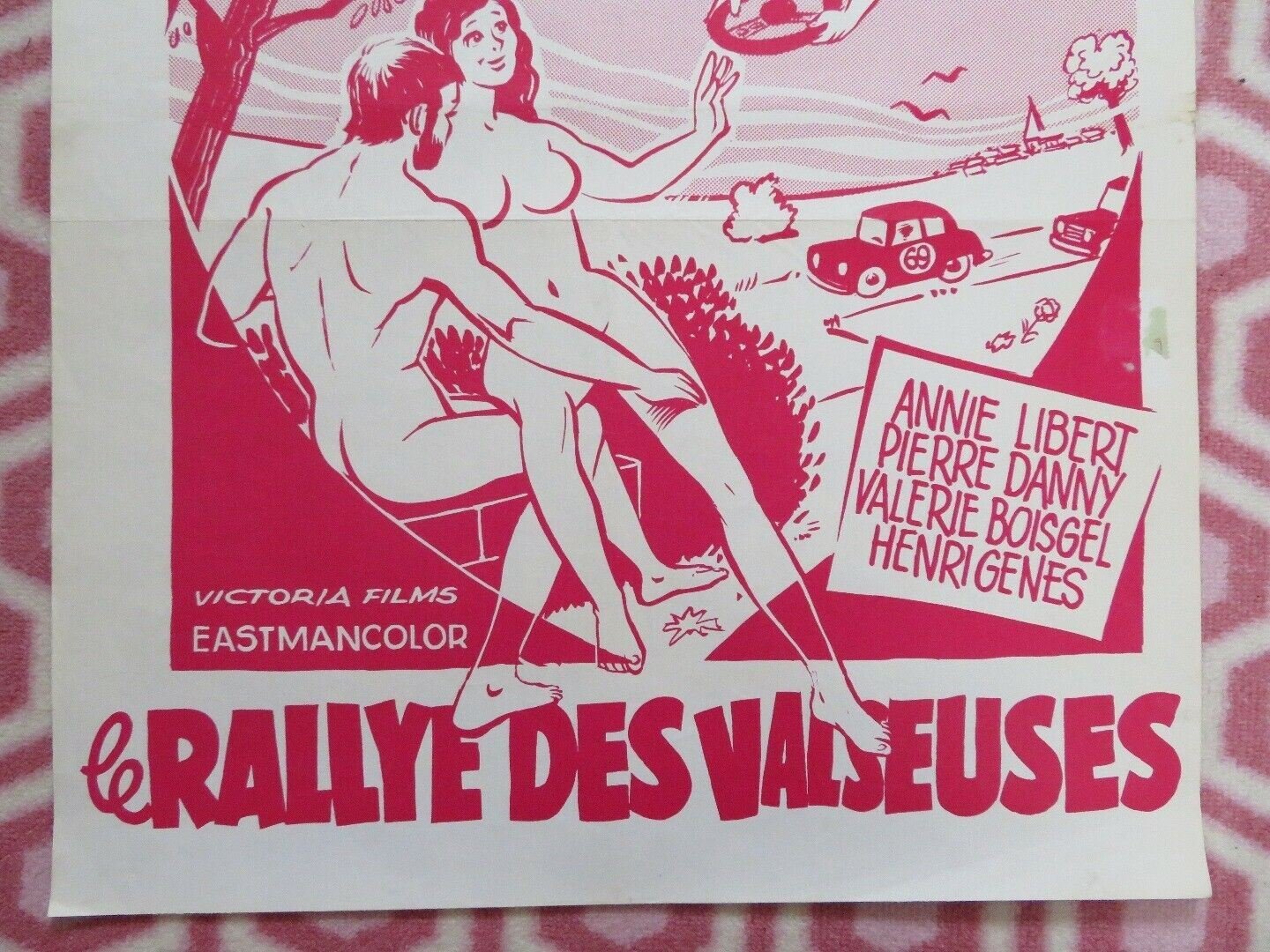 LE RALLYE DES VALSEUSES /Sex Rally BELGIUM (19.5"x 16.5") POSTER ANNIE LIBERT - Rendezvous Cinema