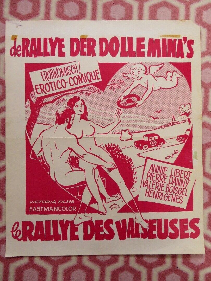 LE RALLYE DES VALSEUSES /Sex Rally BELGIUM (19.5"x 16.5") POSTER ANNIE LIBERT - Rendezvous Cinema