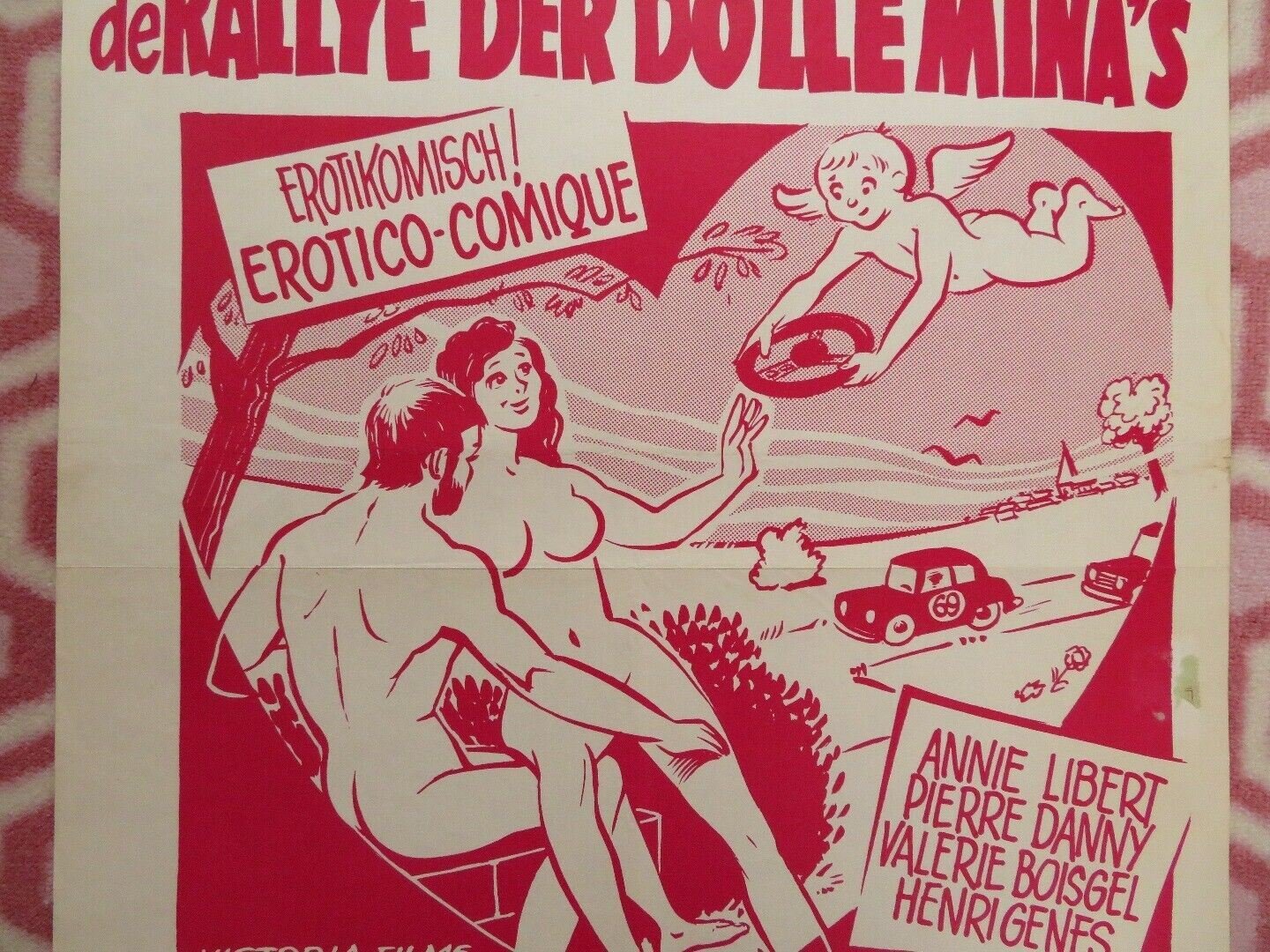LE RALLYE DES VALSEUSES /Sex Rally BELGIUM (19.5"x 16.5") POSTER ANNIE LIBERT - Rendezvous Cinema