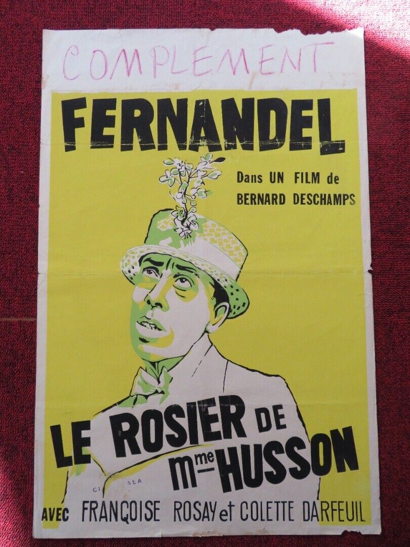 LE ROSIER DE ME HUSSON/ HE FRENCH (14.5" x 22") POSTER FRANÇOISE ROSAY 1932 Movie posters