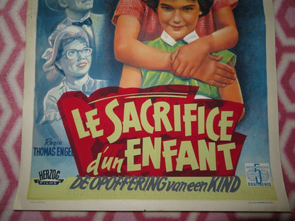 LE SACRIFICE D'UN ENFANT/ Punktchen and Anton BELGIUM (21.5"x 14.5") POSTER 1953 Movie posters