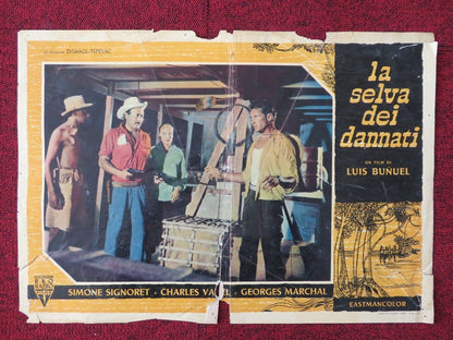 LE SELVA DEI DANNATI / DEATH IN THE GARDEN - A ITALIAN FOTOBUSTA POSTER 1956 Movie posters