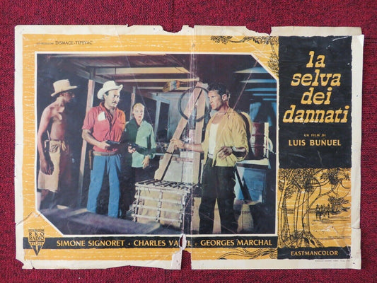 LE SELVA DEI DANNATI / DEATH IN THE GARDEN - A ITALIAN FOTOBUSTA POSTER 1956 Movie posters