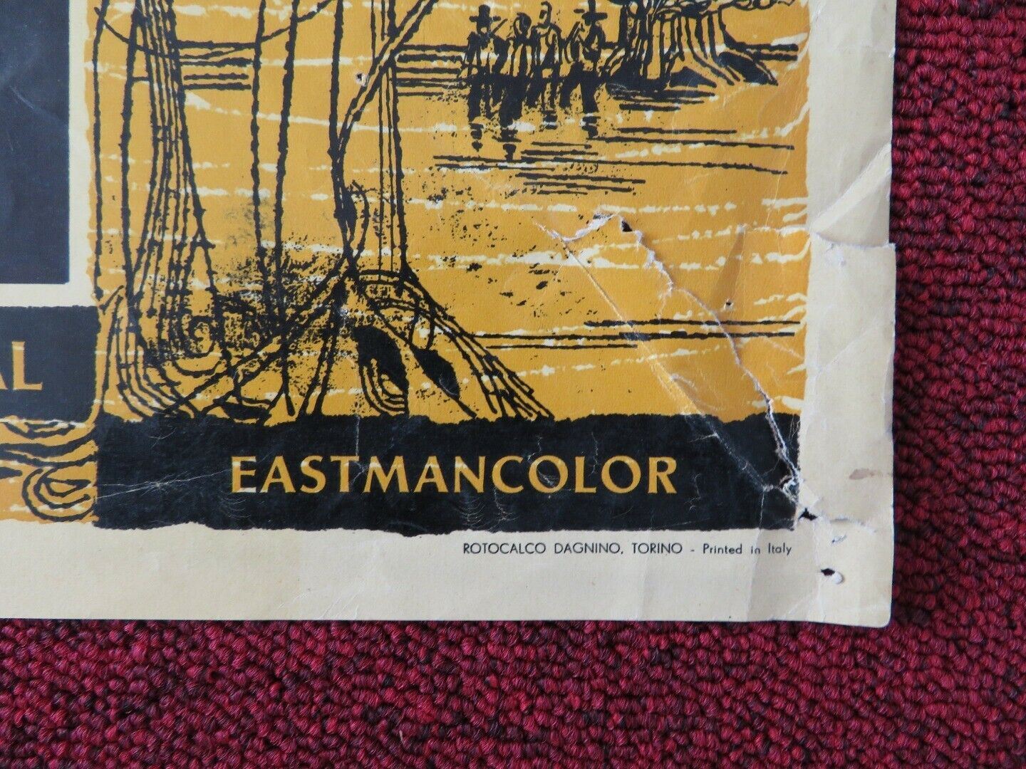 LE SELVA DEI DANNATI / DEATH IN THE GARDEN - A ITALIAN FOTOBUSTA POSTER 1956 Movie posters