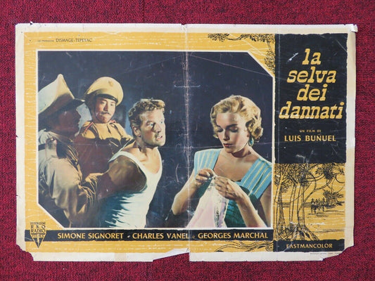 LE SELVA DEI DANNATI / DEATH IN THE GARDEN - B ITALIAN FOTOBUSTA POSTER 1956 Movie posters