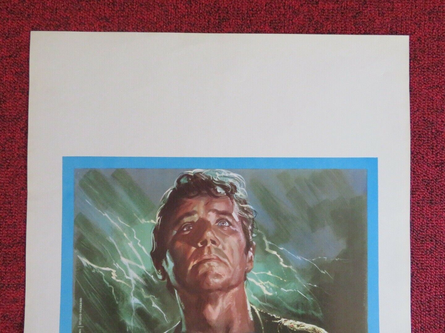 LE SETTE FOLGORI DI ASSUR ITALIAN LOCANDINA (27.5"x13") POSTER J LANE 1962 Movie posters