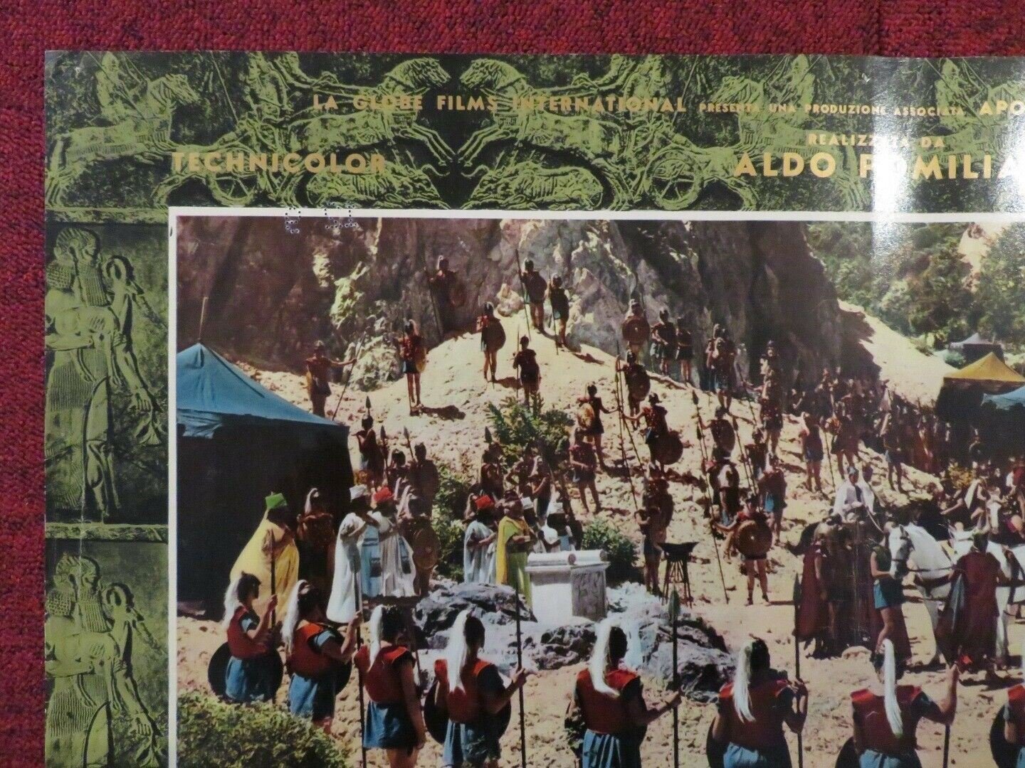 LE SETTE FOLGORI DI ASSUR / WAR GODS OF BABYLON ITALIAN FOTOBUSTA POSTER 1962 Movie posters