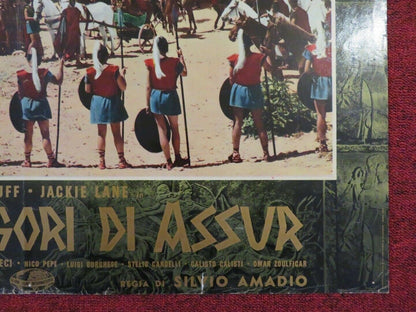 LE SETTE FOLGORI DI ASSUR / WAR GODS OF BABYLON ITALIAN FOTOBUSTA POSTER 1962 Movie posters
