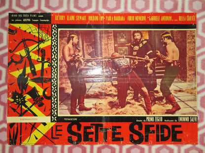LE SETTE SFIDE/ The Seven Revenges - A ITALIAN PHOTOBUSTA POSTER ED FURY 1961 Movie posters