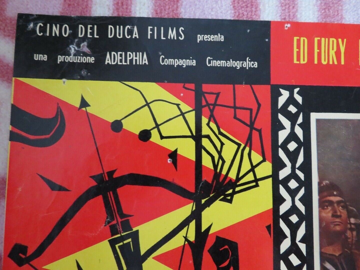 LE SETTE SFIDE/ The Seven Revenges - B ITALIAN PHOTOBUSTA POSTER ED FURY 1961 Movie posters