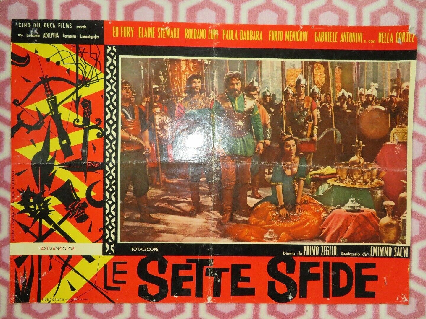LE SETTE SFIDE/ The Seven Revenges - B ITALIAN PHOTOBUSTA POSTER ED FURY 1961 Movie posters