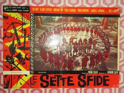 LE SETTE SFIDE/ The Seven Revenges - C ITALIAN PHOTOBUSTA POSTER ED FURY 1961 Movie posters