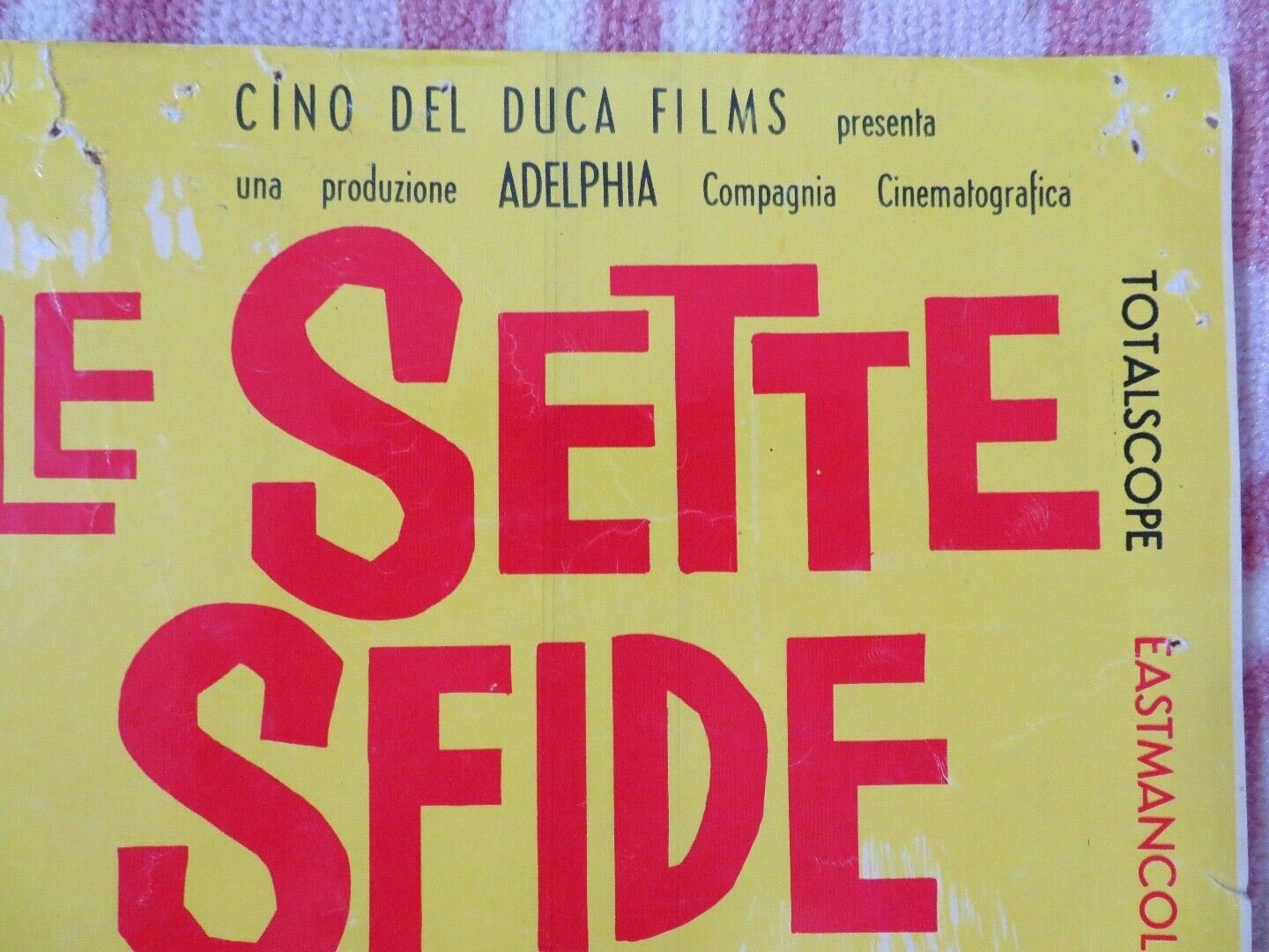 LE SETTE SFIDE/ The Seven Revenges - D ITALIAN PHOTOBUSTA POSTER ED FURY 1961 Movie posters