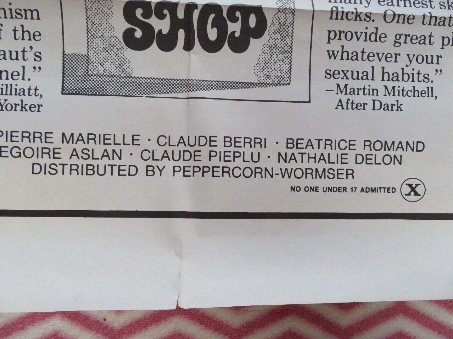 LE SEX SHOP US ONE SHEET POSTER CLAUDE BERRI 1972 - Rendezvous Cinema