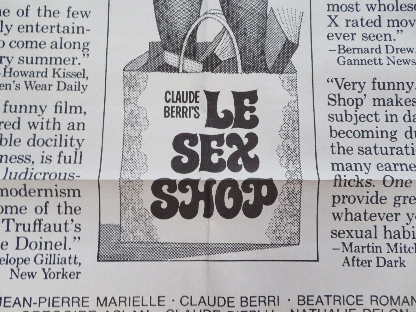 LE SEX SHOP US ONE SHEET POSTER CLAUDE BERRI 1972 - Rendezvous Cinema