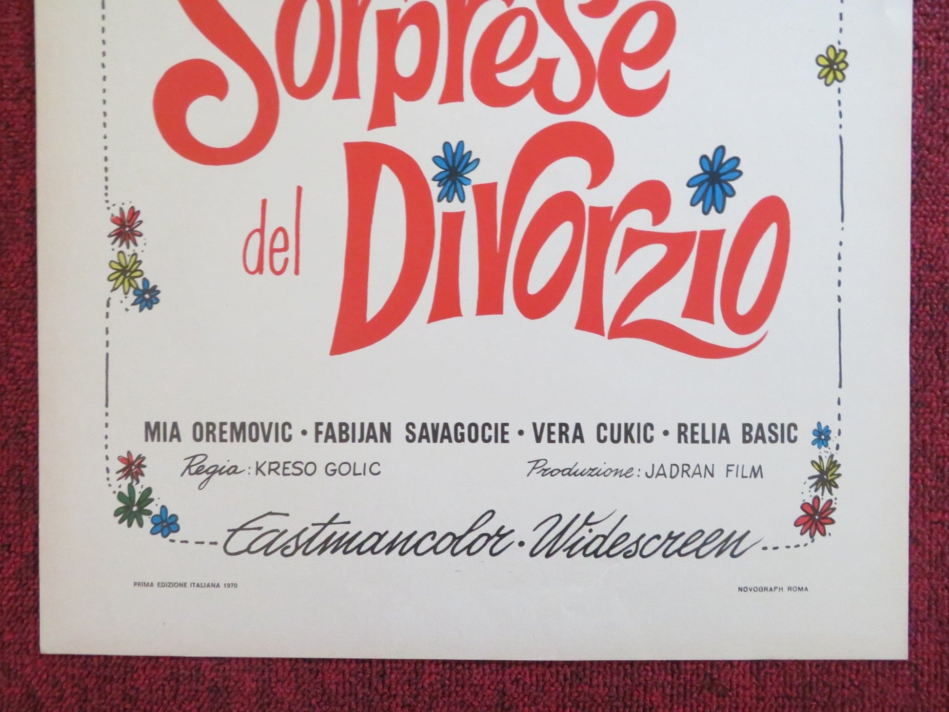 LE SORPRESE DEL DIVORZIO ITALIAN LOCANDINA POSTER MIA OREMOVIC F. SAVAGOCIE 1968 Rendezvous Cinema Movie posters