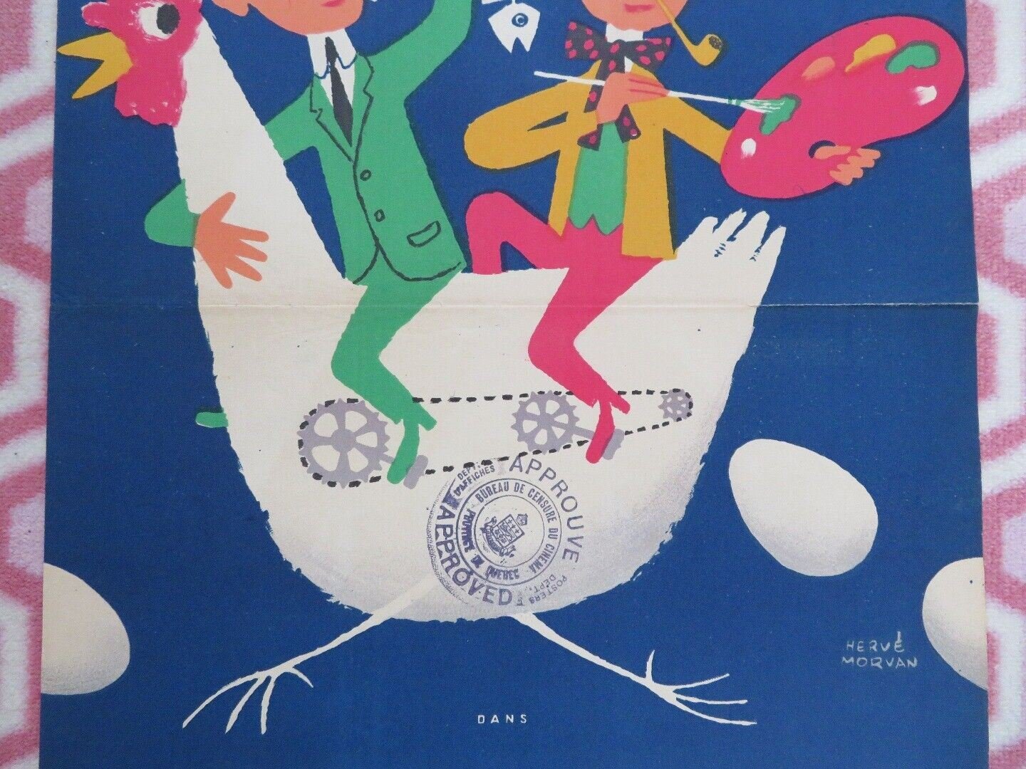 LE TEMPS DES OEUFS DURS FRENCH (23"x 15") POSTER FERNAND GRAVEY DARRY COWL 1958 Movie posters