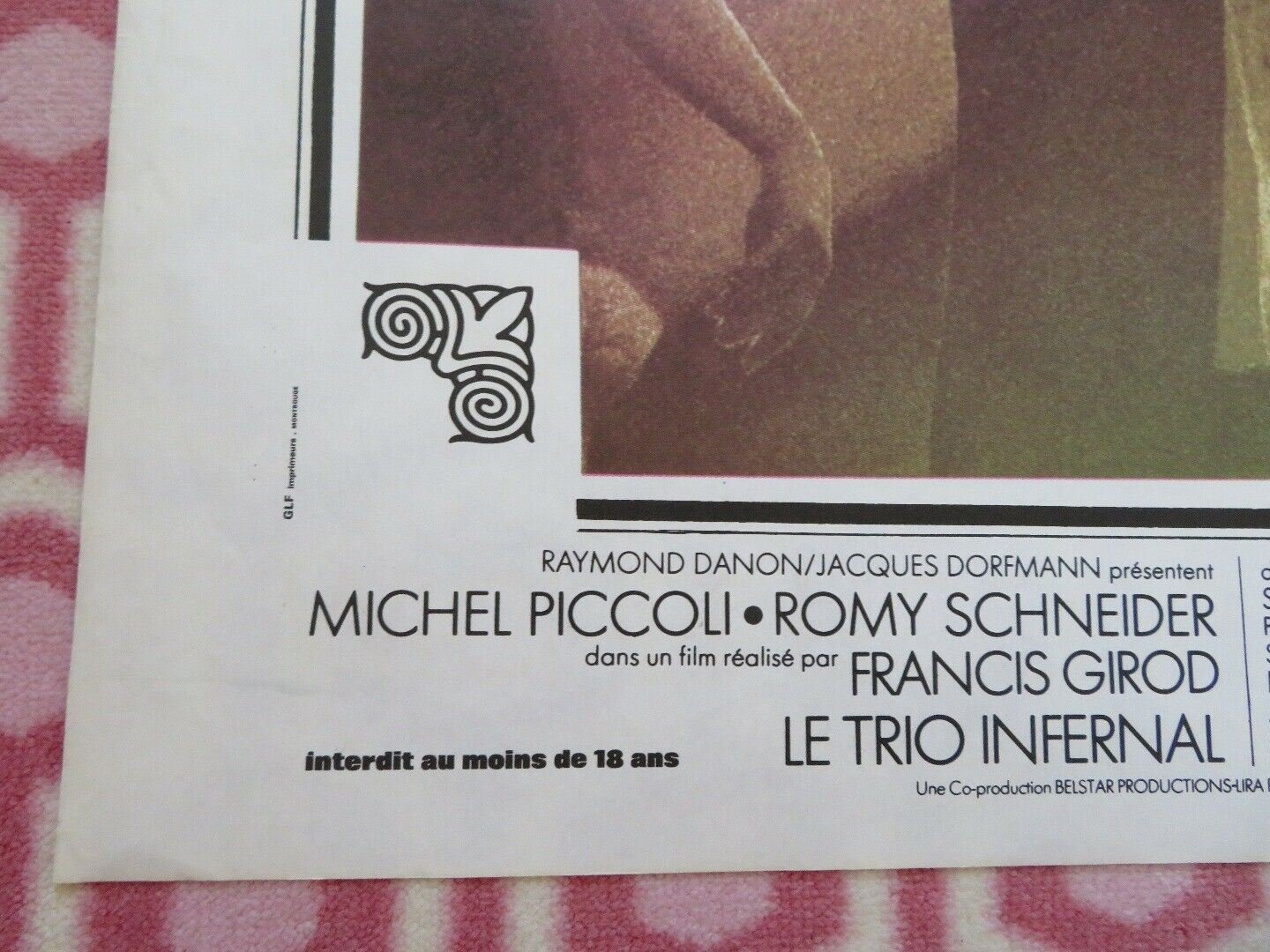 LE TRIO INFERNAL /The Infernal Trio FRENCH MOYENNE (31"x 23.5") POSTER 1974 Movie posters