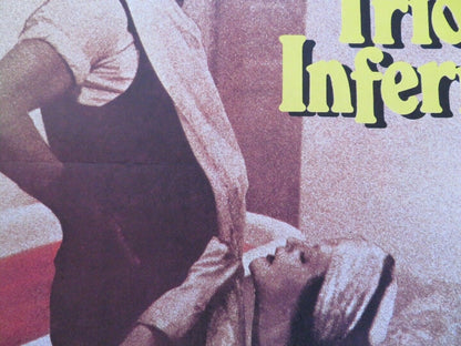LE TRIO INFERNAL /The Infernal Trio FRENCH MOYENNE (31"x 23.5") POSTER 1974 Movie posters