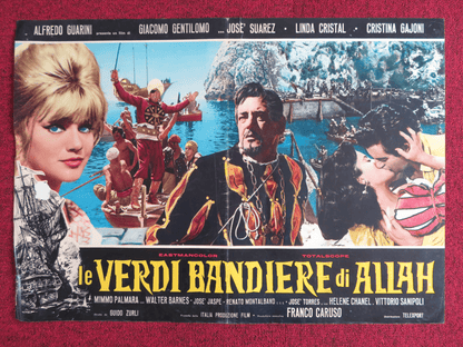 LE VERDI BANDIERE DI ALLAH ITALIAN FOTOBUSTA POSTER JOSE SUAREZ L.CRISTAL 1963 Rendezvous Cinema Movie posters