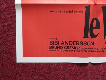 LE VIOL / A question of rape FOLDED US ONE SHEET POSTER BIBI ANDERSSON 1969 Rendezvous Cinema Movie posters