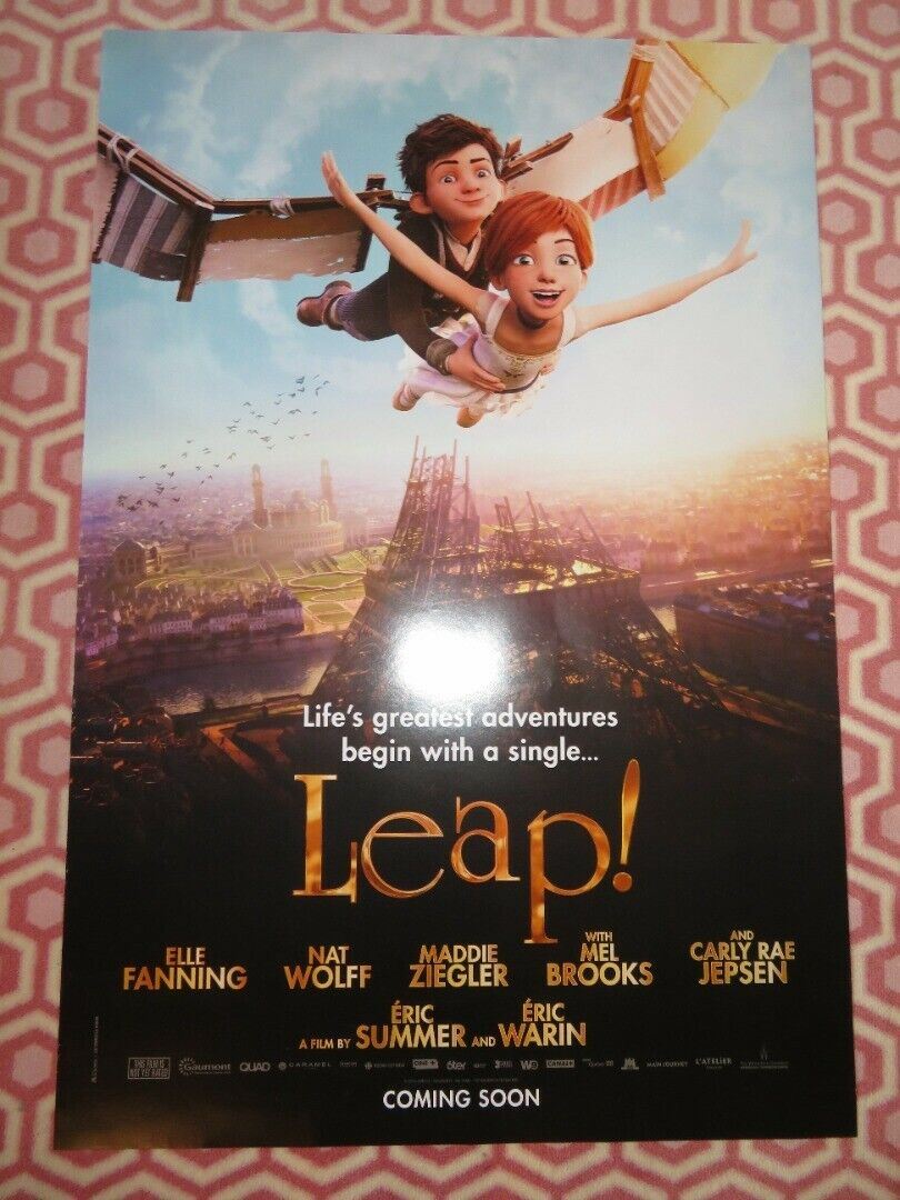 LEAP! US ONE SHEET ROLLED POSTER ELLE FANNING NAT WOLFF 2016 Movie posters