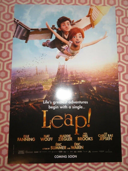 LEAP! US ONE SHEET ROLLED POSTER ELLE FANNING NAT WOLFF 2016 Movie posters