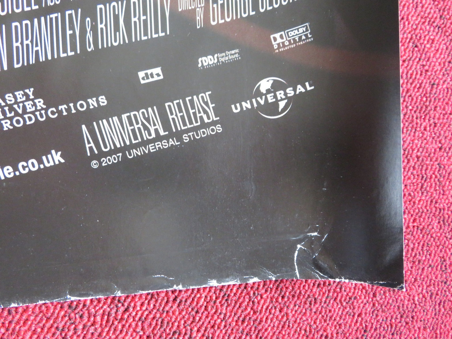 LEATHERHEADS UK QUAD (30"x 40") ROLLED POSTER GEORGE CLOONEY RENEE ZELWEGER 2008 Rendezvous Cinema Movie posters