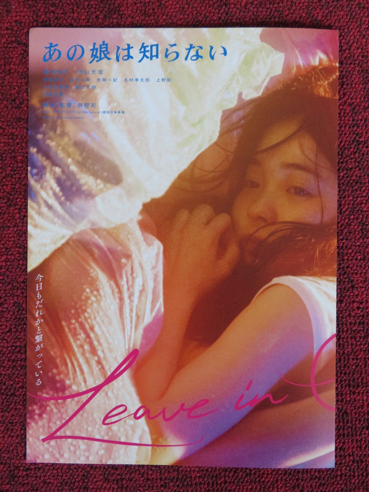 LEAVE IN SUMMER JAPANESE CHIRASHI (B5) POSTER FUKUCHI MOMOKO OKAYAMA AMANE 2022 Rendezvous Cinema Movie posters