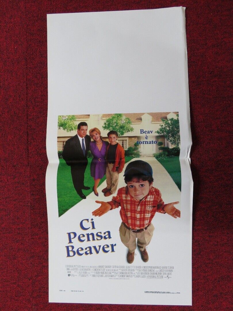 LEAVE IT TO BEAVER ITALIAN LOCANDINA (27.5"x13") POSTER CHRISTOPHER MCDONALD '98 Movie posters