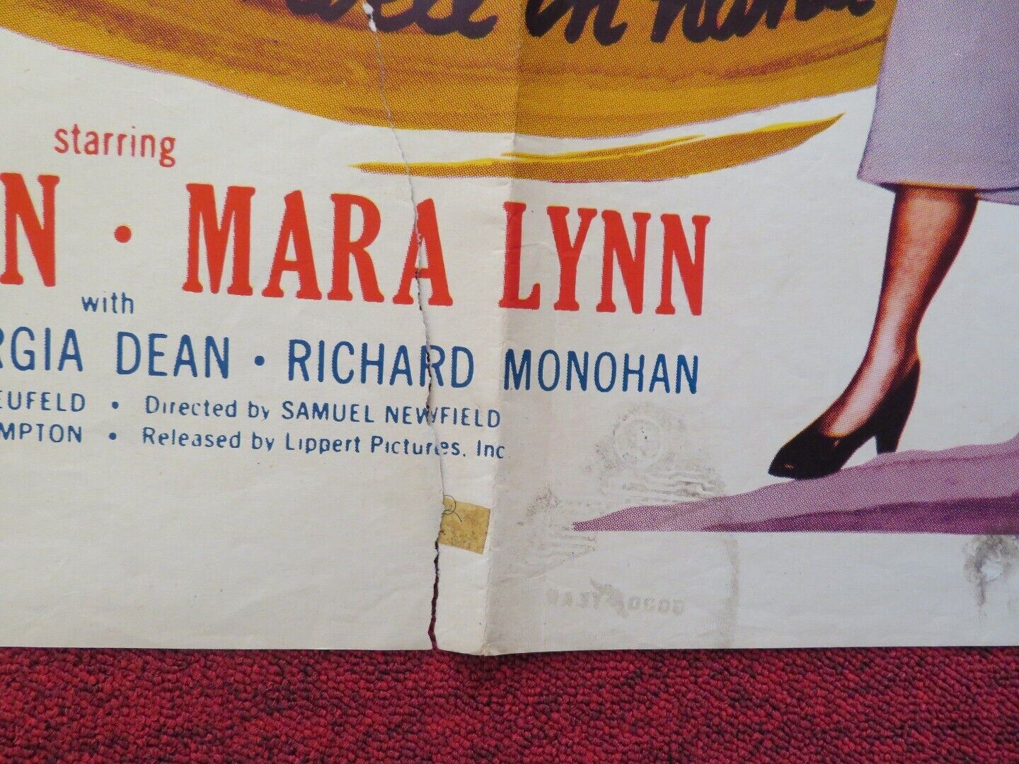 LEAVE IT TO THE MARINES FOLDED US ONE SHEET POSTER SID MELTON MARA LYNN 1951 Movie posters