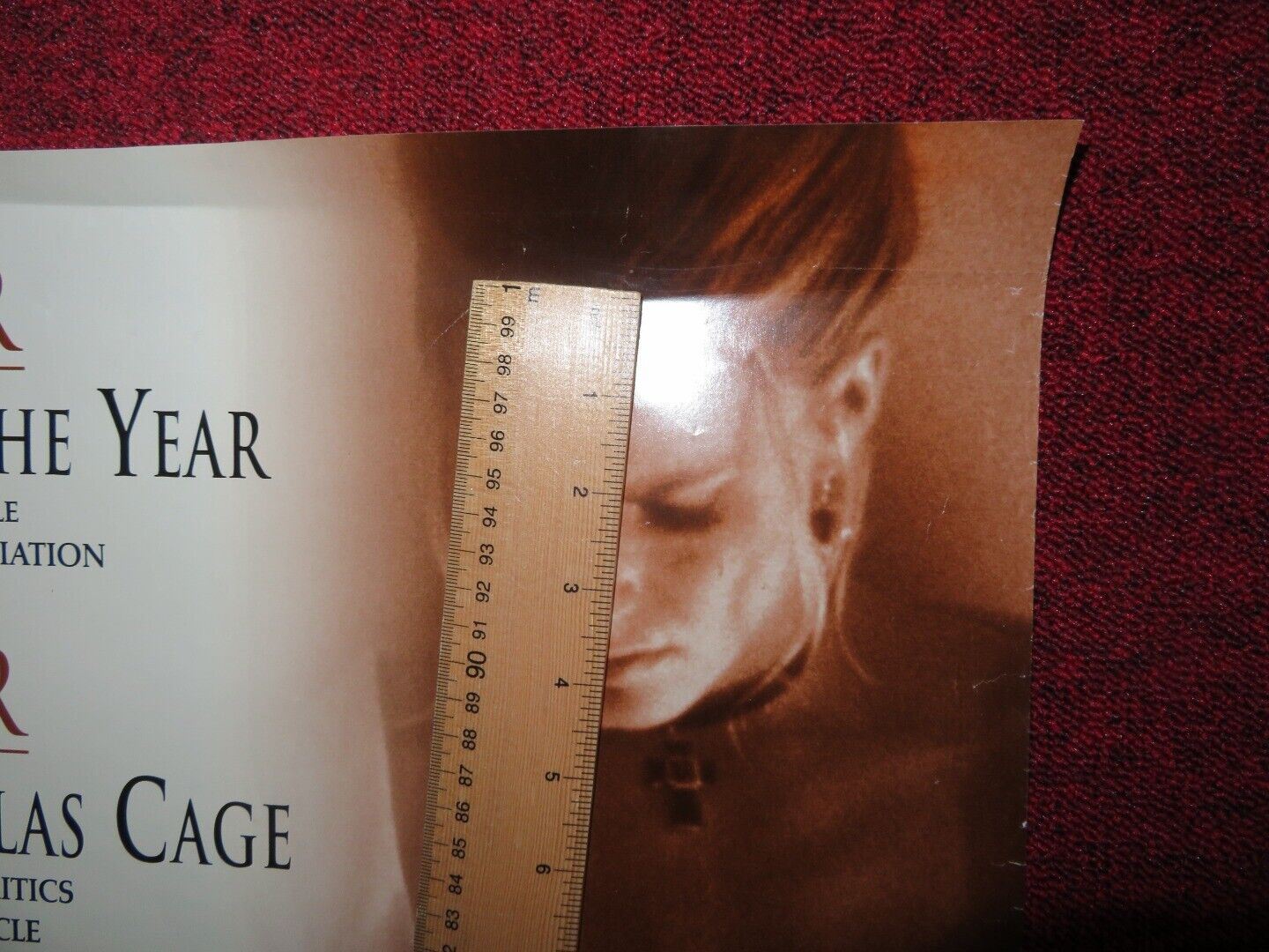 LEAVING LAS VEGAS US ONE SHEET ROLLED POSTER NICOLAS CAGE ELISABETH SHUE 1995 Rendezvous Cinema Movie posters