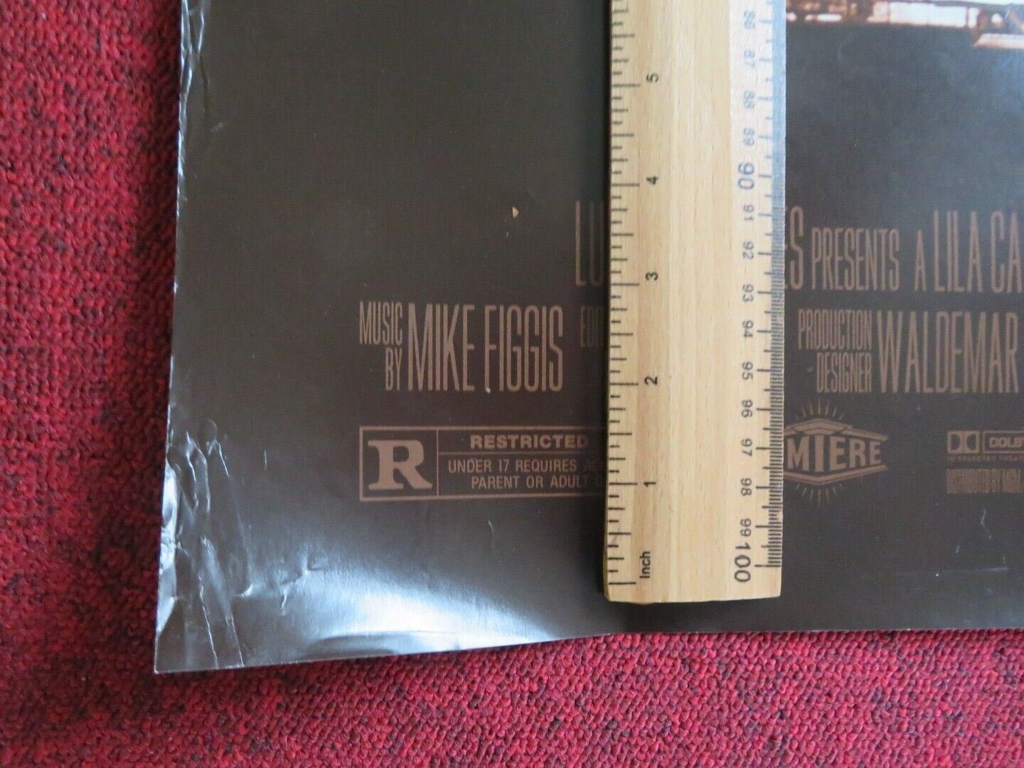 LEAVING LAS VEGAS US ONE SHEET ROLLED POSTER NICOLAS CAGE ELISABETH SHUE 1995 Rendezvous Cinema Movie posters