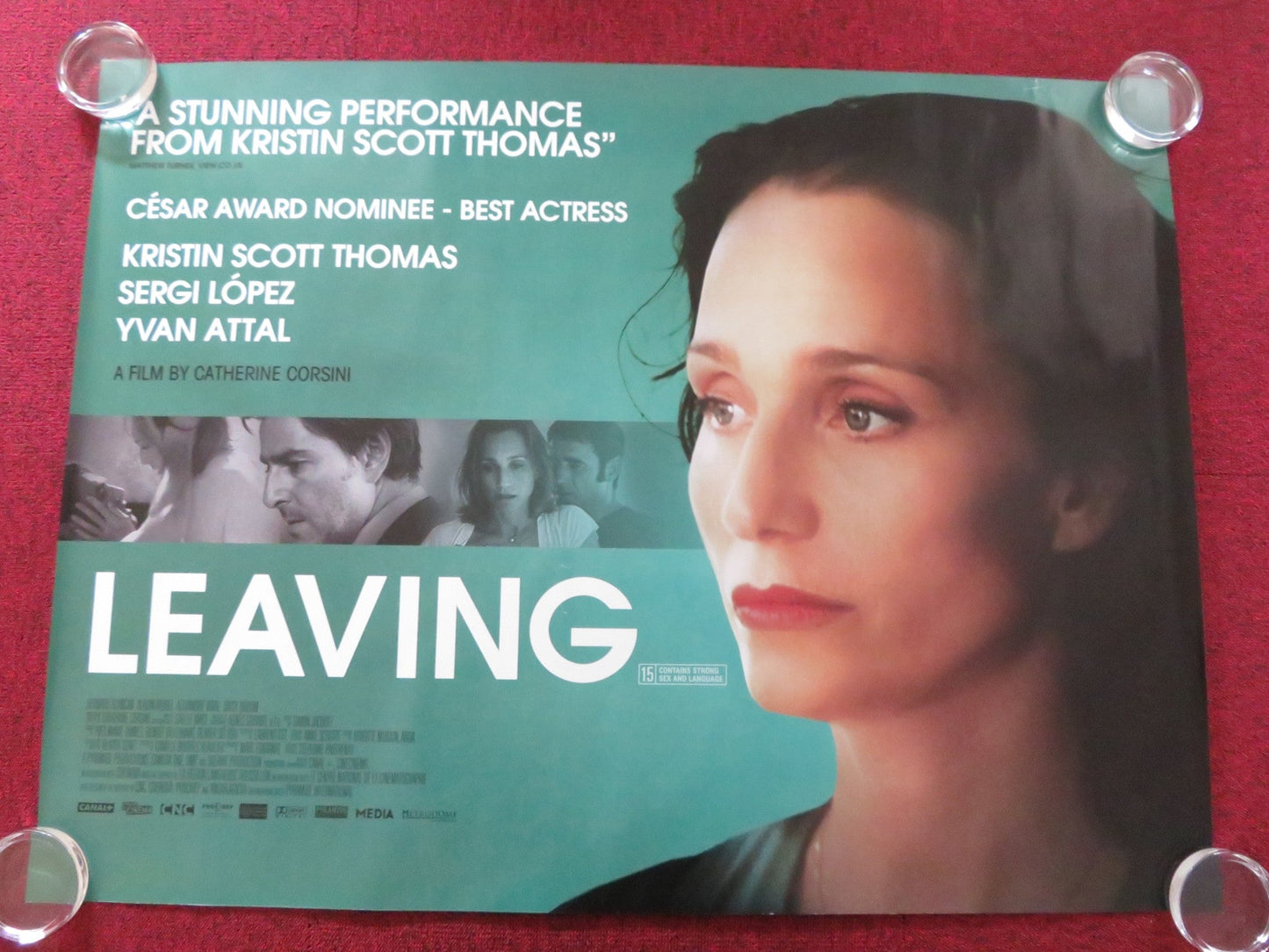 LEAVING / PARTIR UK QUAD (30"x 40") ROLLED POSTER KRISTIN SCOTT THOMAS 2009 Rendezvous Cinema Movie posters