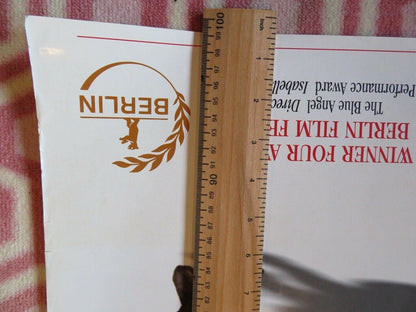 LEFT LUGGAGE US ONE SHEET ROLLED POSTER ISABELLA ROSSELLINI 1998 Movie posters