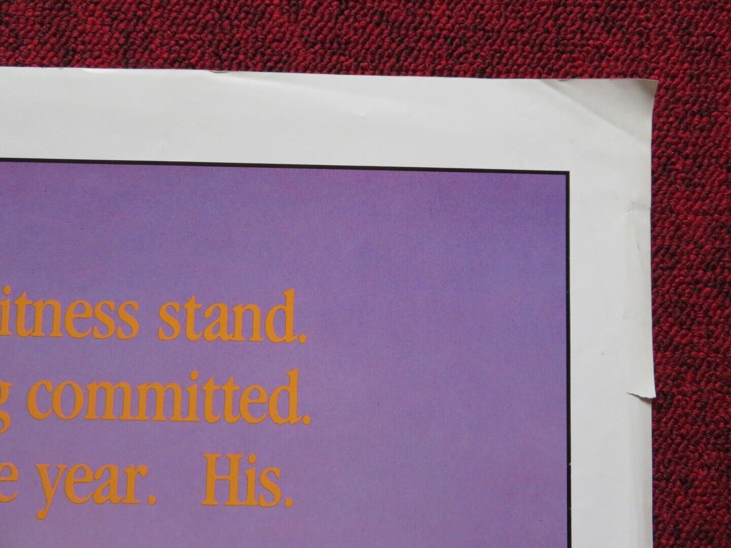 LEGAL EAGLES FOLDED US ONE SHEET POSTER ROBERT REDFORD DEBRA WINGER 1986 Movie posters