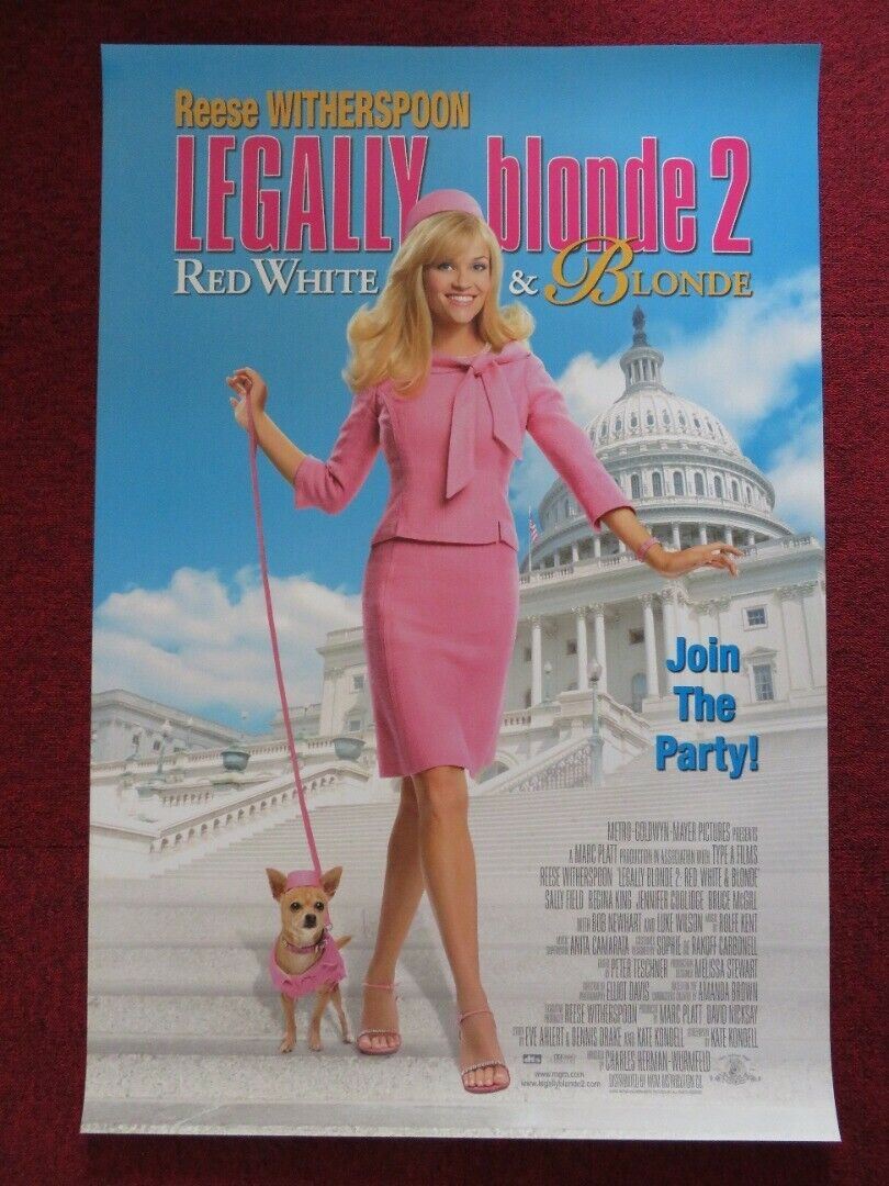 LEGALLY BLONDE 2: RED, WHITE & BLONDE US ONE SHEET ROLLED POSTER 2003 Movie posters